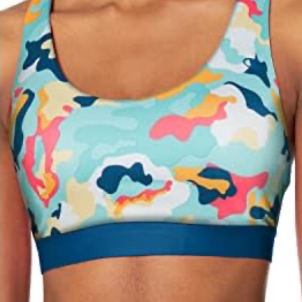 NWOT Champion women’s abstract Camo Absolute Eco sports Bra Sz:M